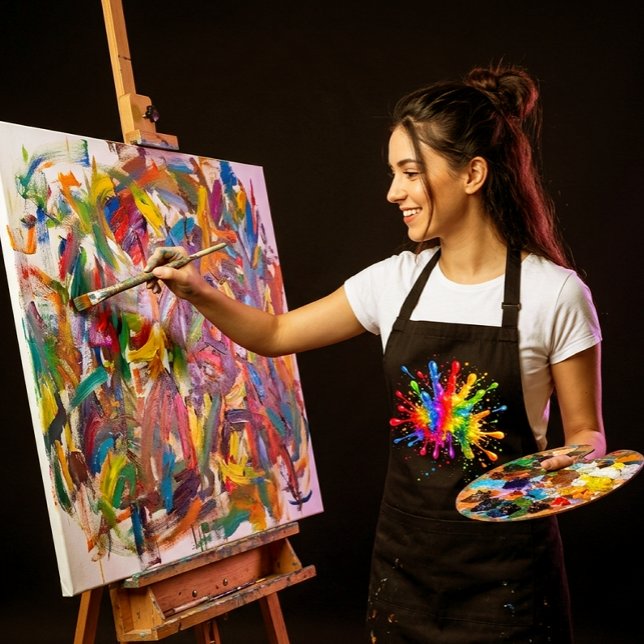 Kunst Künstler Maler Farbige Malerei  Schürze (Von Creator hochgeladen)