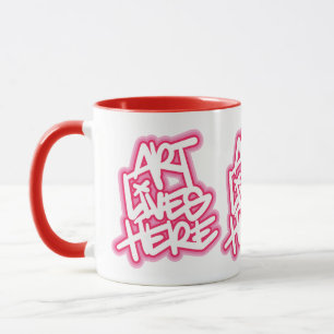 Kunst lebt hier Muster Tasse