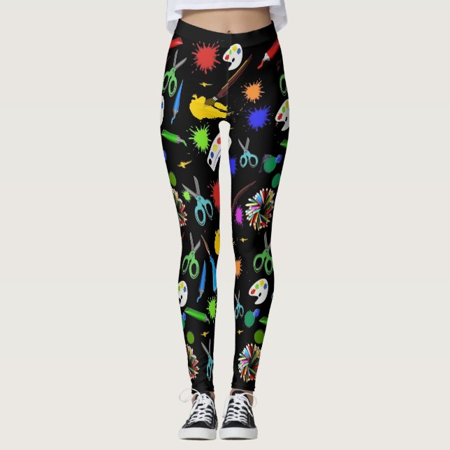 Kunst liefert Leggings (Vorderseite)