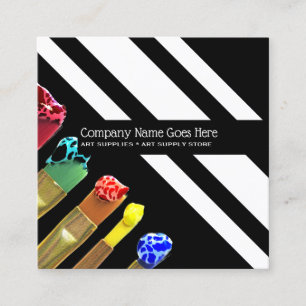 Kunst liefert modernen schicken Künstlerdruck des Quadratische Visitenkarte