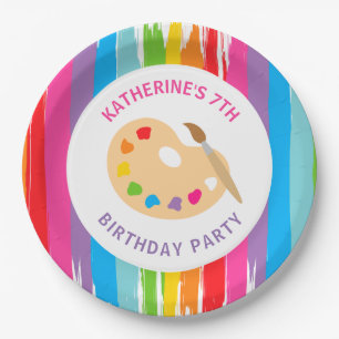 Kunst-Malerei-Geburtstags-Party-Teller Pappteller