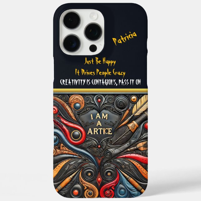 Kunst mit fetten Wirbel Case-Mate iPhone Hülle (Rückseite)