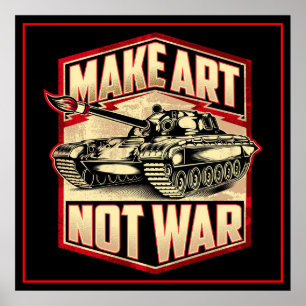 Kunst nicht Krieg Poster