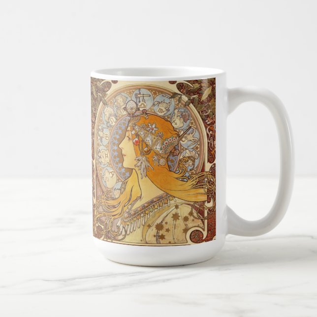 Kunst Nouveau Alphonse Mucha Tierkreis-Tasse Tasse (Rechts)