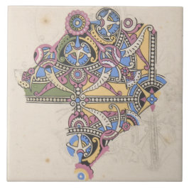 Kunst nouveau dekorative Kunst Fliese