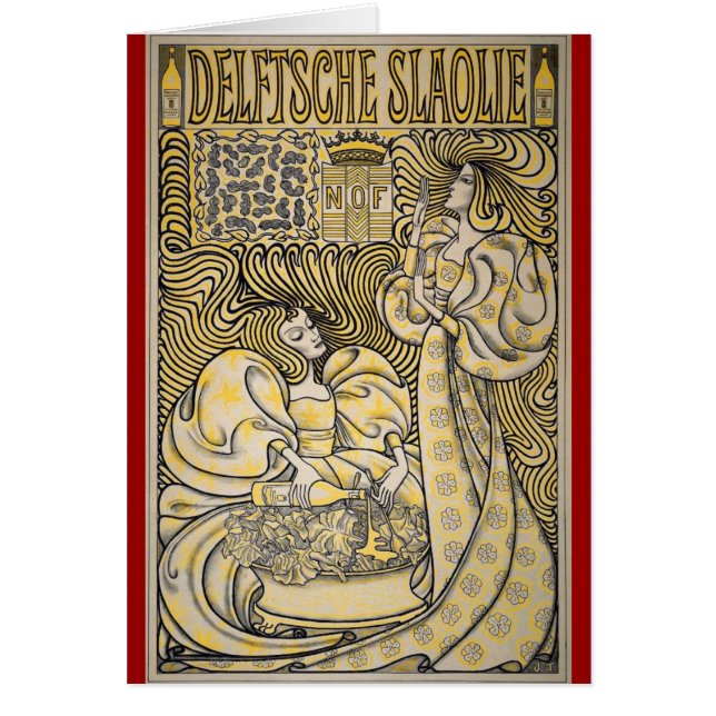 Kunst Nouveau Delftsche Slaolie Delft (Vorne)