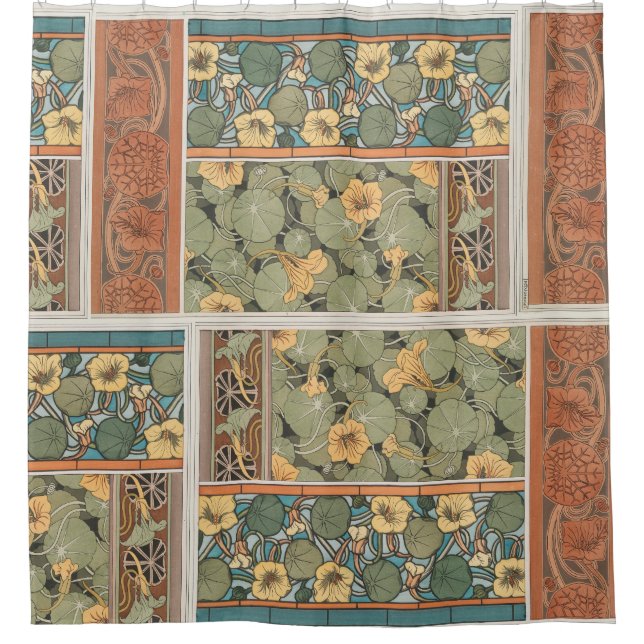 Kunst Nouveau Duschvorhang (Vorderseite)