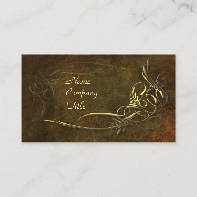 Kunst Nouveau Eleganz Visitenkarte (Vorderseite)