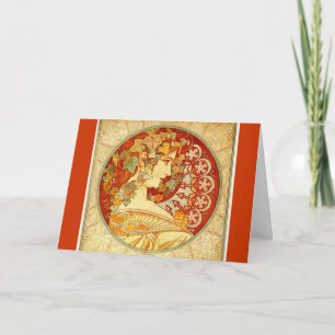 Kunst Nouveau Entwurf Feiertagskarte