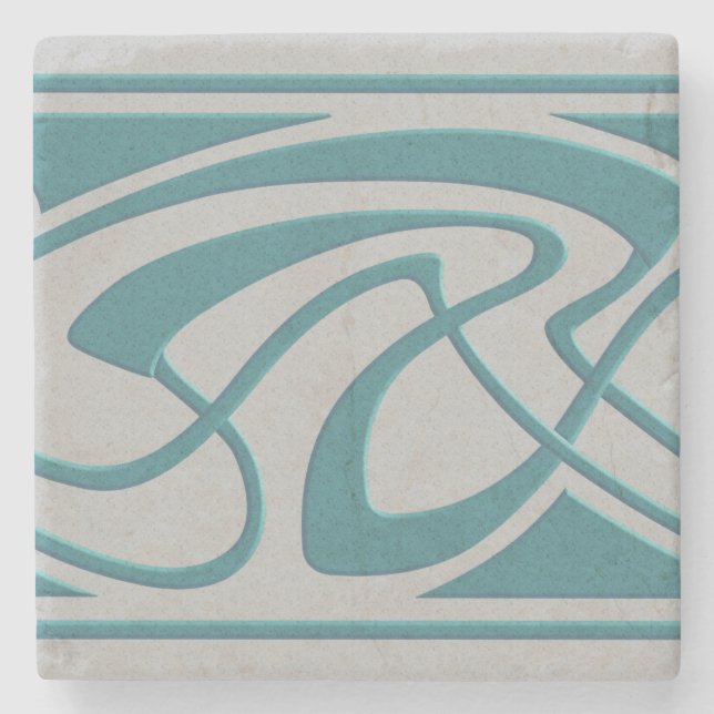 Kunst Nouveau Entwurf Steinuntersetzer (Vorderseite)