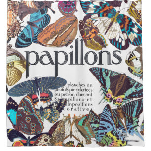 Kunst Nouveau französischer Duschvorhang