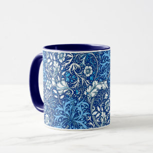 Kunst Nouveau Meerespflanze mit Blumen, Tasse