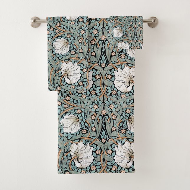 Kunst Nouveau Morris Pimpernel-Blumenbad-Tuch-Set Badhandtuch Set (Insitu)