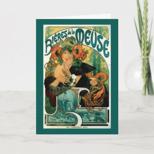 Kunst Nouveau: Mucha Plakat-Kunst - Bieres De-La Karte