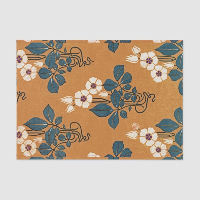 Kunst Nouveau Muster #7 Seidenpapier (Vorderseite)