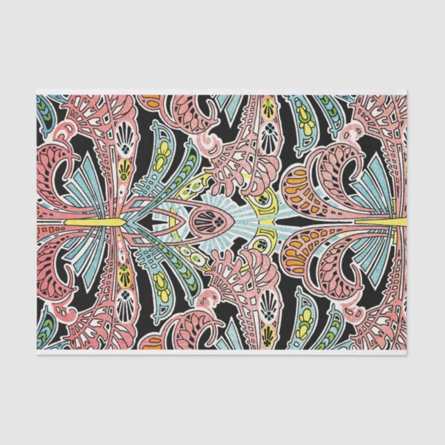 Kunst Nouveau Muster #8 Seidenpapier (Vorderseite)