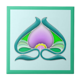 Kunst Nouveau schöne Blume Fliese