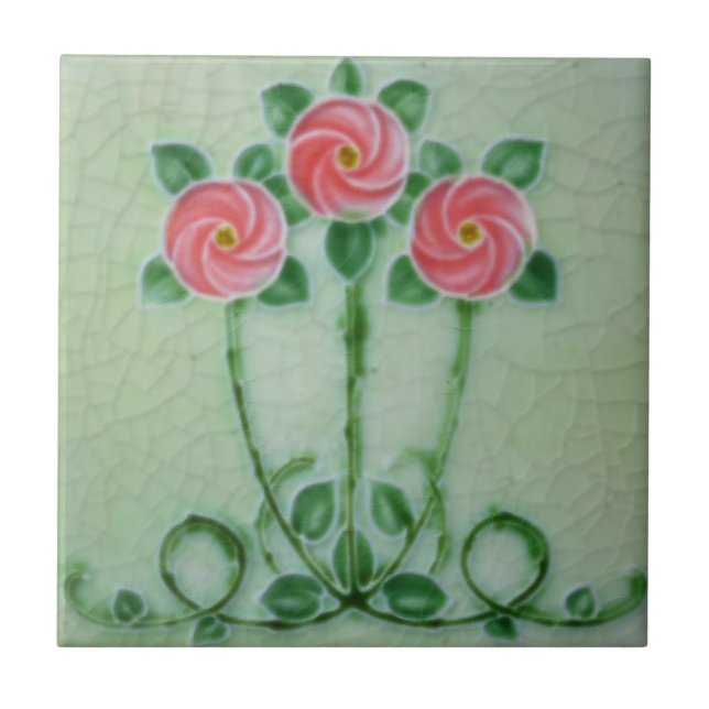 Kunst Nouveau Vintage Fliese (Vorderseite)