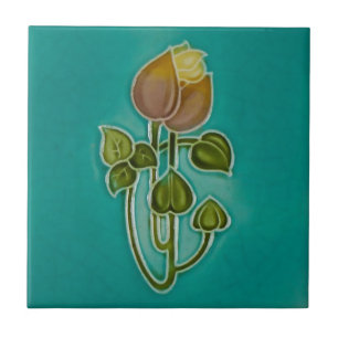 Kunst Nouveau Vintage Fliese