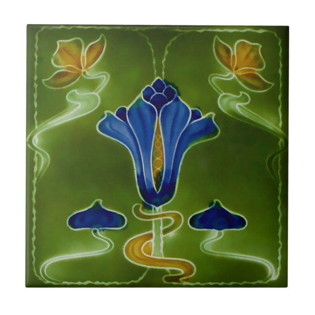 Kunst Nouveau Vintage Fliese (Vorderseite)