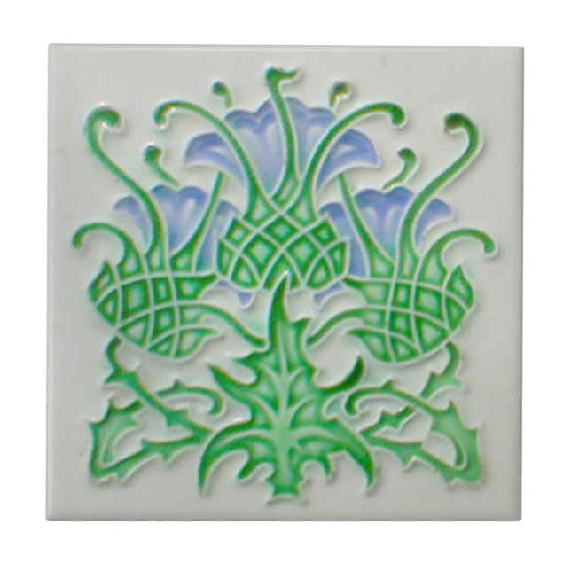 Kunst Nouveau Vintage Fliese (Vorderseite)