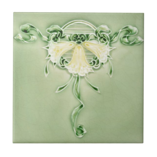 Kunst Nouveau Vintage Fliese (Vorderseite)