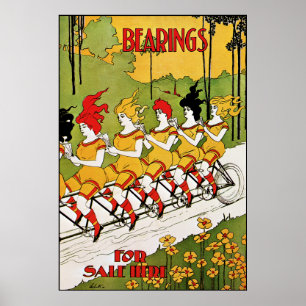 Kunst Nouveau: Vintages Werbungs-Plakat - Lager Poster