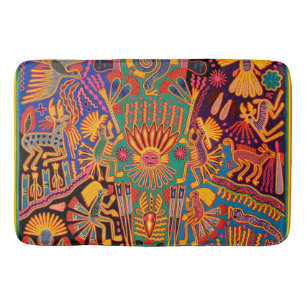 Kunst Oaxacas Mexiko mexikanische Stammes- Boho Badematte