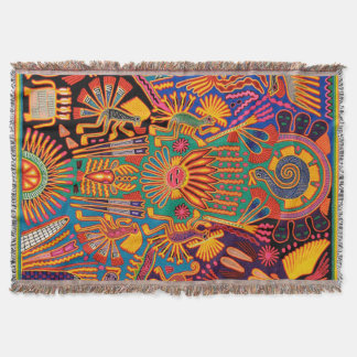 Kunst Oaxacas Mexiko mexikanische Stammes- Boho Decke