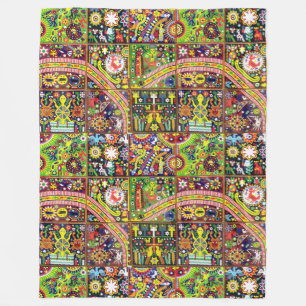 Kunst Oaxacas Mexiko mexikanische Stammes- Boho Fleecedecke