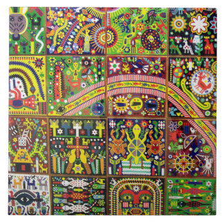 Kunst Oaxacas Mexiko mexikanische Stammes- Boho Fliese