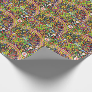 Kunst Oaxacas Mexiko mexikanische Stammes- Boho Geschenkpapier