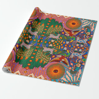 Kunst Oaxacas Mexiko mexikanische Stammes- Boho Geschenkpapier