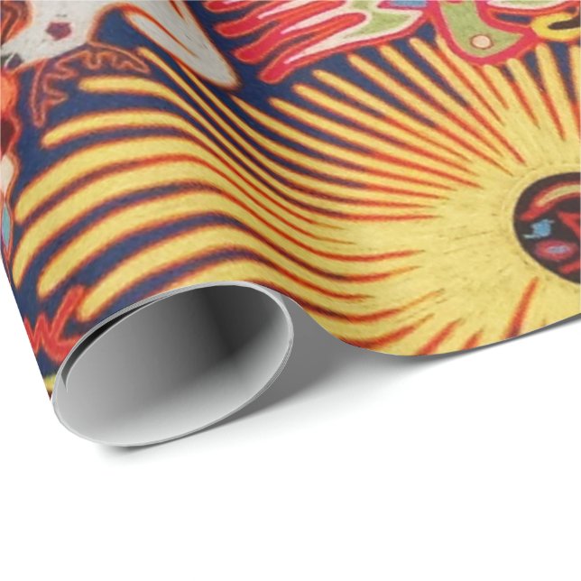 Kunst Oaxacas Mexiko mexikanische Stammes- Boho Geschenkpapier (Rolleneckpunkt)