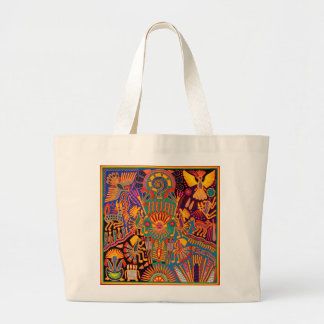 Kunst Oaxacas Mexiko mexikanische Stammes- Boho Jumbo Stoffbeutel