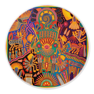 Kunst Oaxacas Mexiko mexikanische Stammes- Boho Keramikknauf