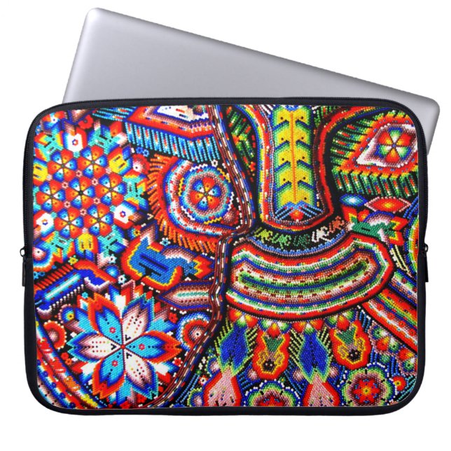 Kunst Oaxacas Mexiko mexikanische Stammes- Boho Laptopschutzhülle (Vorderseite)