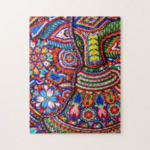 Kunst Oaxacas Mexiko mexikanische Stammes- Boho Puzzle