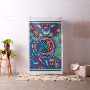 Kunst Oaxacas Mexiko mexikanische Stammes- Boho Stoff