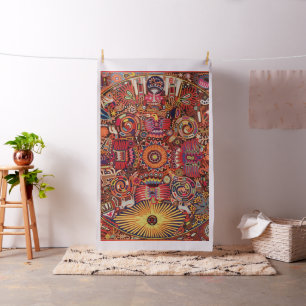Kunst Oaxacas Mexiko mexikanische Stammes- Boho Stoff