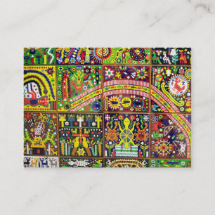 Kunst Oaxacas Mexiko mexikanische Stammes- Boho Visitenkarte