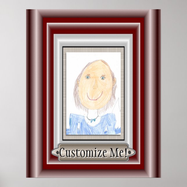 Kunst oder Foto Ihres Kindes ausschalten Poster (Vorne)