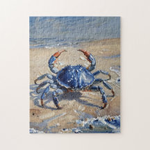 Kunst-Öldruck einer Blaukrabbe