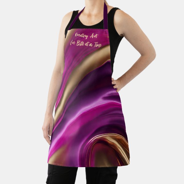 Kunst-One-Bite-at-Time-Modern-Abstrakt- Schürze (InSitu)