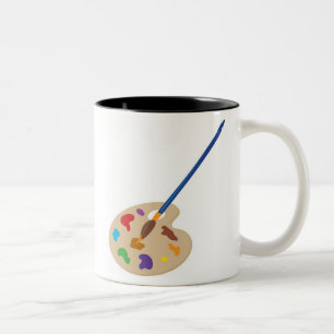 Kunst-Palette Zweifarbige Tasse