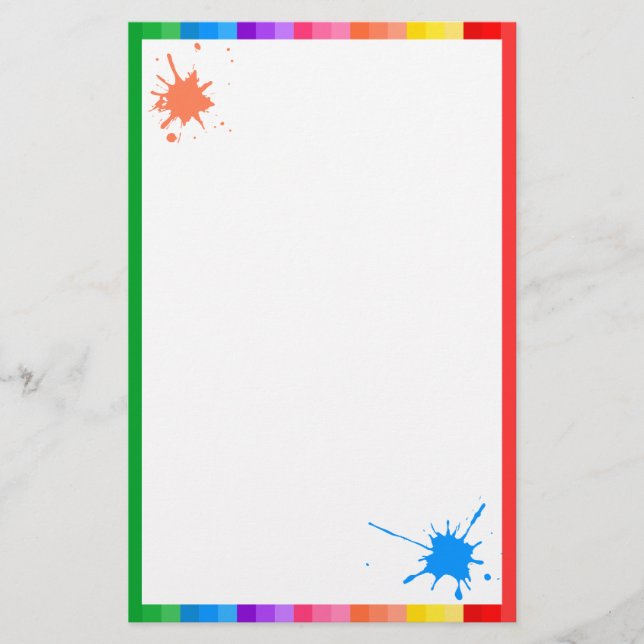 Kunst-Party-Briefpapier Briefpapier (Vorderseite)