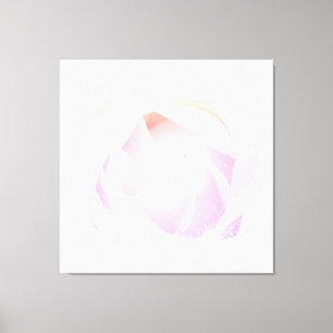 ** Kunst Pink Pfirsich Rose Floral AR8 Gespannte L Leinwanddruck
