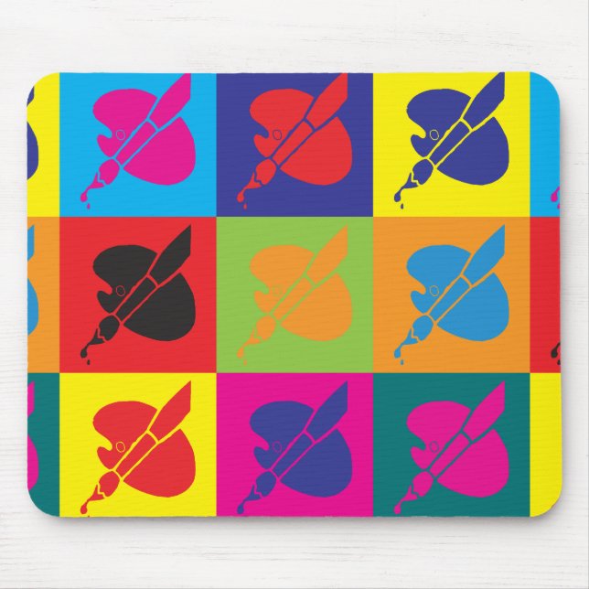 Kunst-Pop-Kunst Mousepad (Vorne)