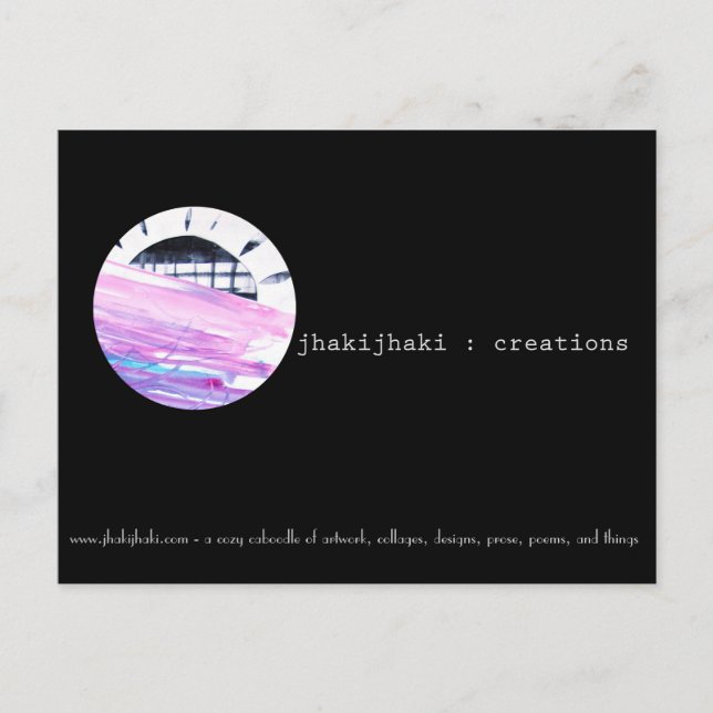 Kunst Postkarte, Sonnenuntergang von überall Postkarte (Vorderseite)