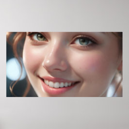 Kunst Potpourri  Unscharfes Mädchen Poster